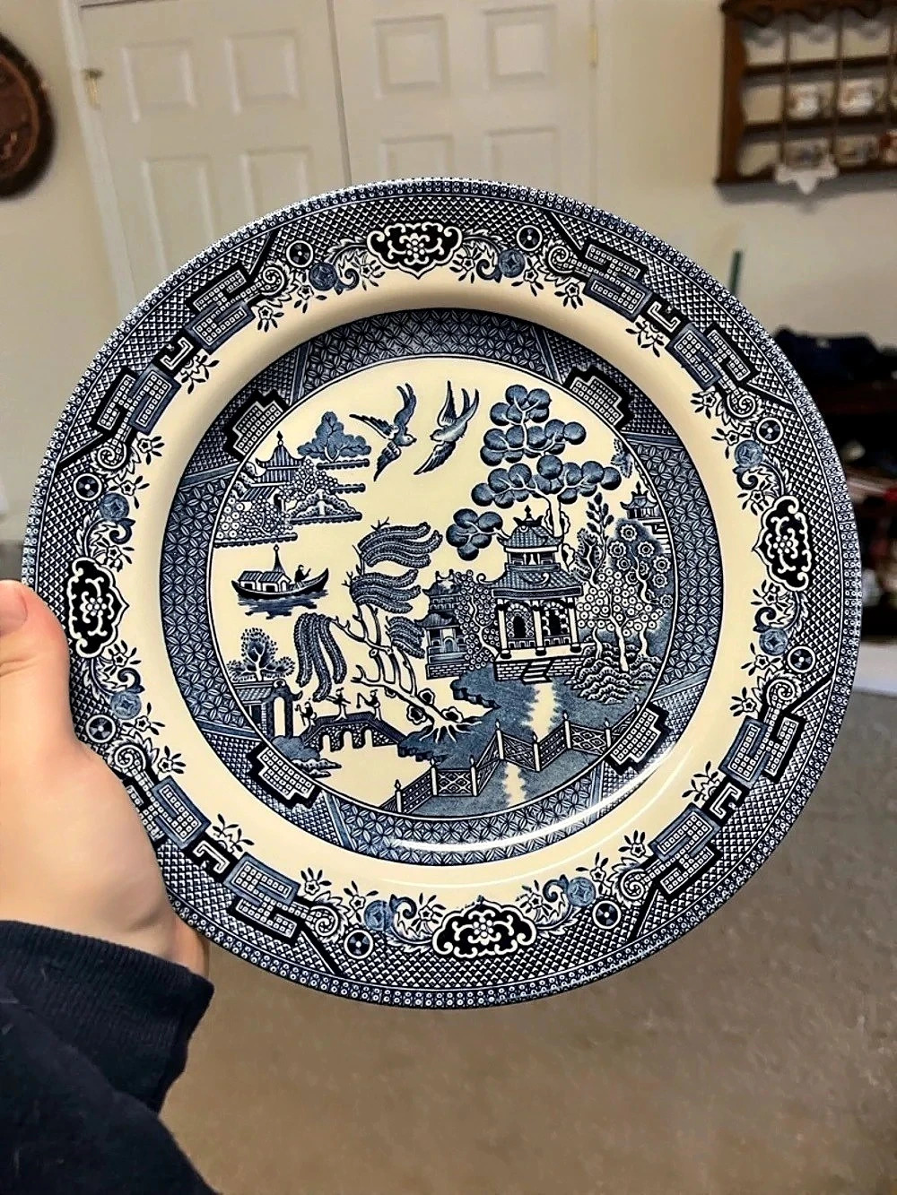 Blue & White Decorative Dinner Plate